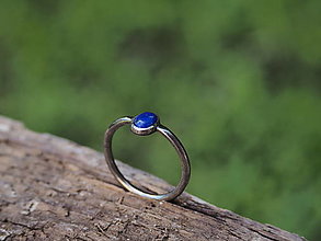 Prstene - MINIMAL - prsteň  (60.5 - Modrá) - 14597944_