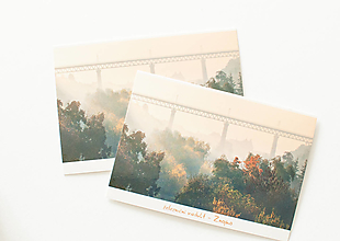 Papier - Pohľadnica viadukt Znojmo - 14598657_