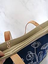 Veľké tašky - Modrotlačová kabelka VERONA AM NATUR - 14598401_
