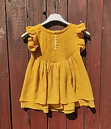 Detské oblečenie - Detské mušelínové šaty vzorok -50% 9.5€ - 14598406_