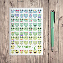 Papiernictvo - Zápisník žabky s osobnosťou (pastel edition) – ombre - 14597668_