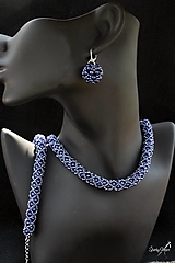 Sady šperkov - súprava PP kráľovsky modrá - 14601496_