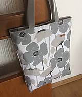 Nákupné tašky - taška sivé maky - 14601330_