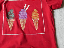 Detské oblečenie - zmrzlinkové tričko - 14601363_