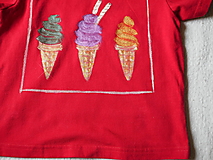 Detské oblečenie - zmrzlinkové tričko - 14601364_
