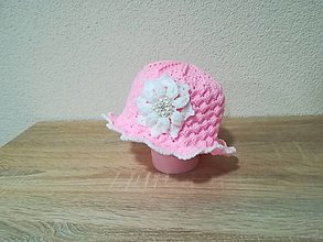 Detské čiapky - Detsky háčkovaný klobúčik 7 - 14601656_