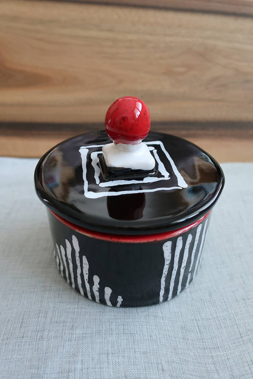 Nádoby - Keramická dóza - 14600816_