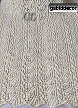 Úžitkový textil - Jemnučká deka z vlny puffy fine - hnedá - 14600715_