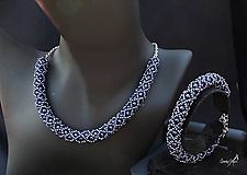 Sady šperkov - súprava PP kráľovsky modrá - 14603077_