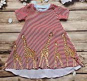 Detské oblečenie - Šaty - plameniaky vs. žirafy - 14602900_