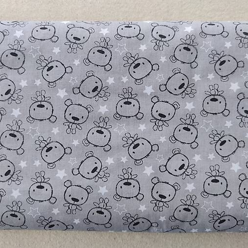 Textil - VLNIENKA DEKA a PRIKRÝVKA 100 % merino top super francúzsky dizajn Macko šedý - 14604549_