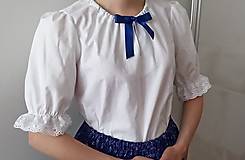 Detské oblečenie - krojová košeľa FOLK dievčenská/detská dámska - 14604026_