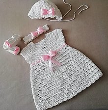 Detské oblečenie - Šaty čepček papučky čelenka bolerko s ružovou mašličkou - 14602973_