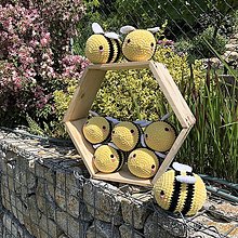 Hračky - Háčkovaná včielka - 14604448_