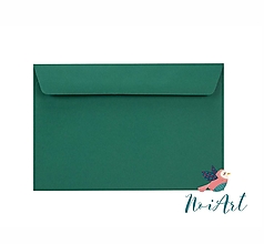 Papier - Obálka smaragdovo zelená C6 - 14604845_