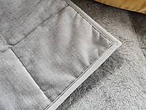 Úžitkový textil - VLNIENKA prehoz  na kreslo trojitý Velvet Grey rozmer na mieru - 14606300_