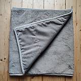 Úžitkový textil - VLNIENKA prehoz  na kreslo trojitý Velvet Grey rozmer na mieru - 14606302_