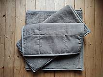 Úžitkový textil - VLNIENKA prehoz  na kreslo trojitý Velvet Grey rozmer na mieru - 14606303_
