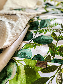 Úžitkový textil - Deka "Greenery nr. 1" - 14605886_