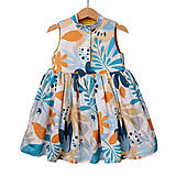 Detské oblečenie - Obojstranné volánové šaty Bella - 14604575_