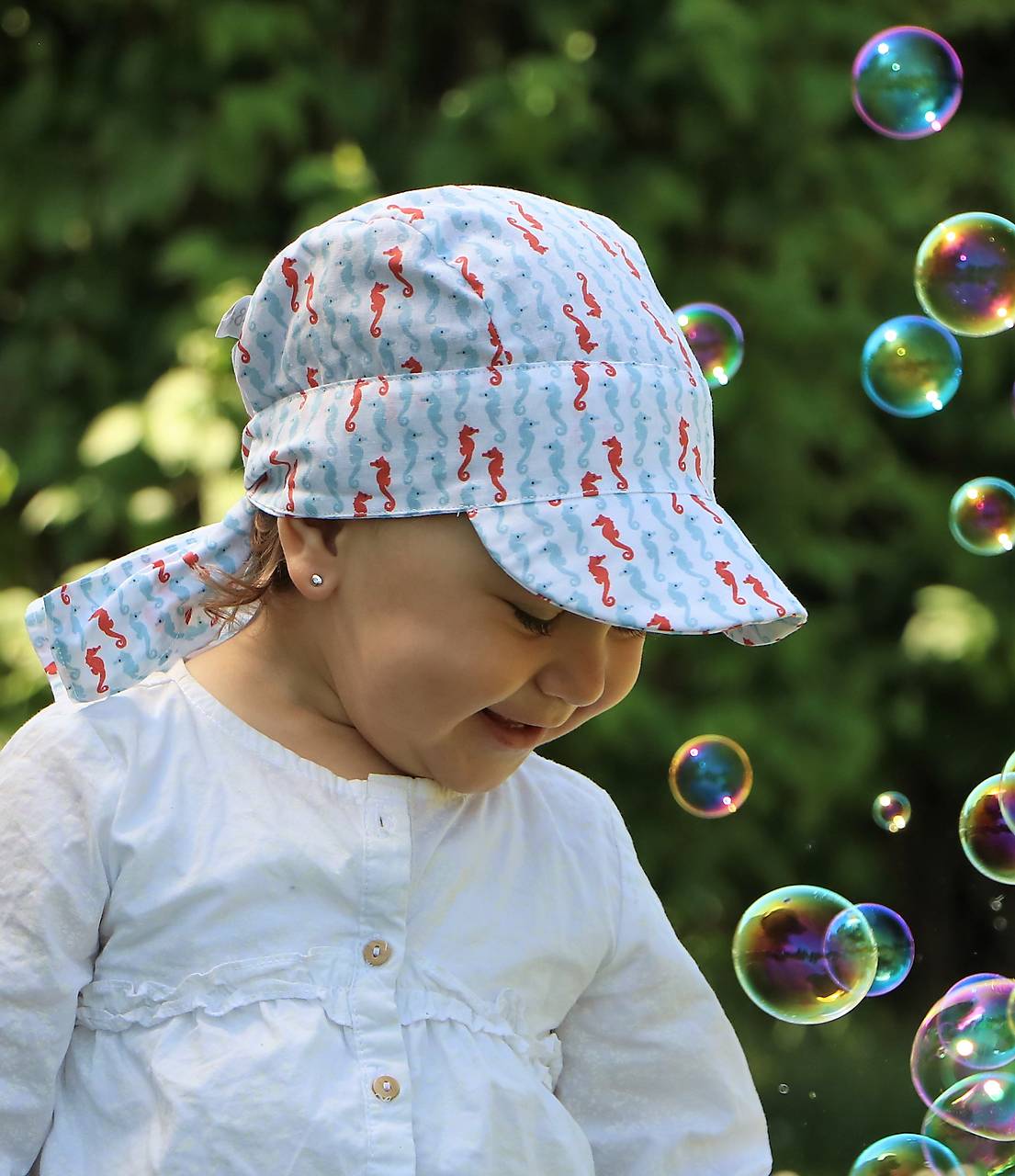 Letný detský šilt koníky