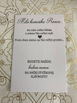 Papiernictvo - Stieracia kartička - Stužková - 14608037_