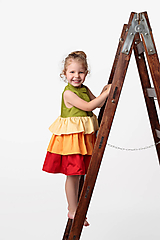 Detské oblečenie - Obojstranné volánové šaty Merida - 14607736_