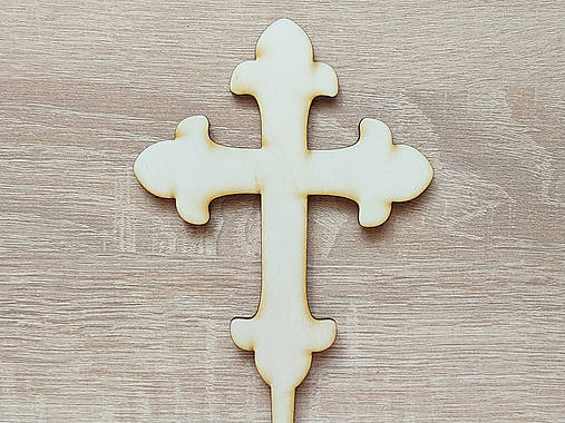 Drevený zapich krížik na 1.sväté prijímanie šírka 14cm
