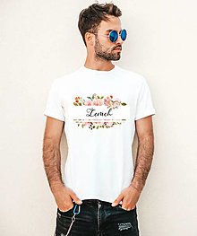 Darčeky pre svadobčanov - Svadobné tričko-ŽENÍCH - 14610020_