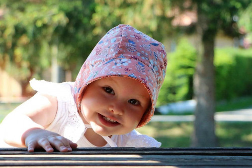 Letný detský čepiec muchotrávky