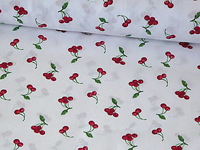 Textil - Látka Čerešničky - 14613777_