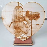 Gravírovanie fotografie do dreva-Nekonečná láska