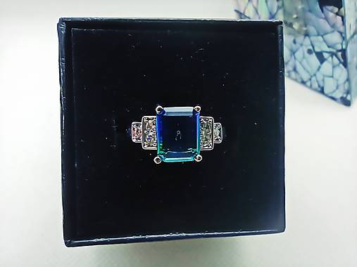 Prstene - Prsteň - crystal/bižutérny kov - 14616055_