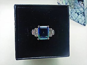 Prstene - Prsteň - crystal/nerezová oceľ - 14616055_