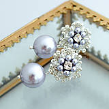 Náušnice - Vintage perlové náušnice (Ag925) - 14614850_