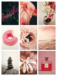 Grafika - Plagát| Photo Art| mix plagátov v modernom štýle a pink tónoch 02 - 14615925_