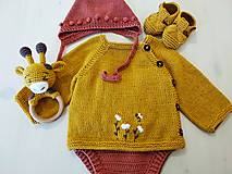Detské oblečenie - Svetrík s včielkou + sandálky 100% Cotton - 14616065_