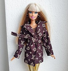 Hračky - Elegantný kabátik pre Barbie - 14618730_