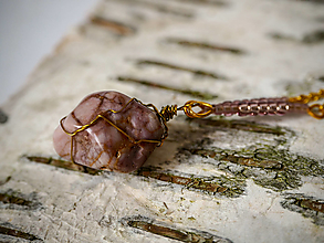 Náhrdelníky - Náhrdelník z minerálneho kameňa- jaspis - 14620851_