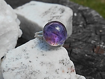 Prstene - ametyst ring-prsteň -violet nature - 14624146_