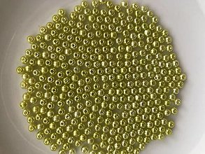 Minerály - Plastové perličky 5 mm (Zelená) - 14623816_