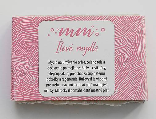 Telová kozmetika - Ílové mydlo - 14623062_