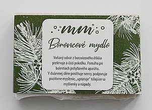 Telová kozmetika - Borovicové mydlo - 14622903_