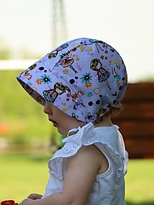 Detské čiapky - Letný detský čepiec víla a zajko - 14624372_