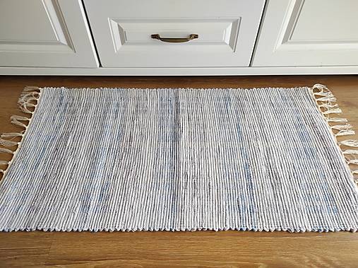 Úžitkový textil - Ručne tkaný koberček, 45x90cm - 14625835_