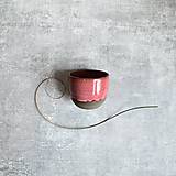 Nádoby - "Bezuškatá" cappuccino šálka z kameniny - 14625725_
