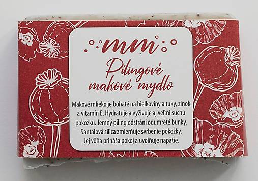 Telová kozmetika - Pílingové makové mydlo - 14625666_
