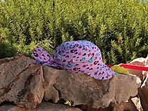 Detské čiapky - Letný detský šilt rybky fialové (rybky) - 14629460_
