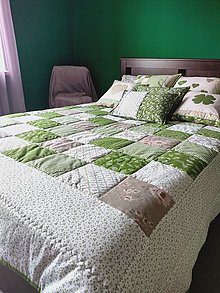 Úžitkový textil - Prehoz Romantická zelená - 14627893_