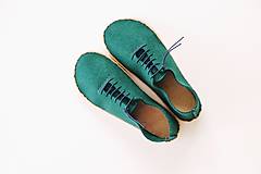 Ponožky, pančuchy, obuv - Barefoot tenisky z filcu /sada na výrobu (42 úzke) - 14628993_